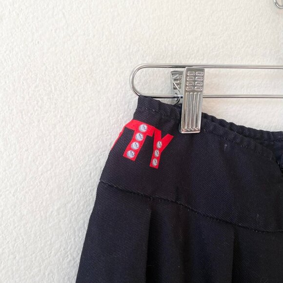 Betty Boop Black Mini Skirt Red Hearts Women's XS - Picture 4 of 5